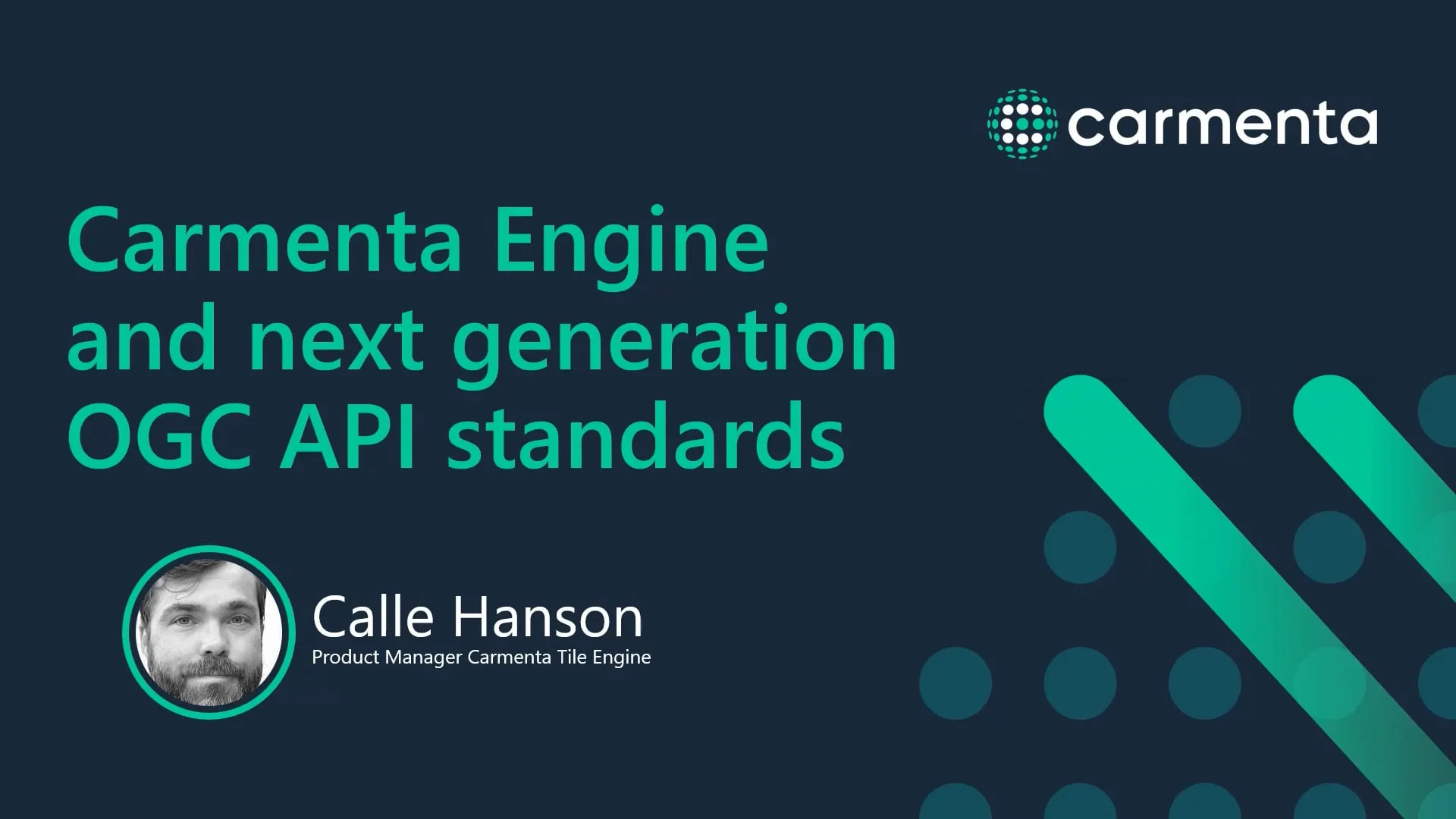 Webinar: Carmenta Engine and next generation OGC API standards