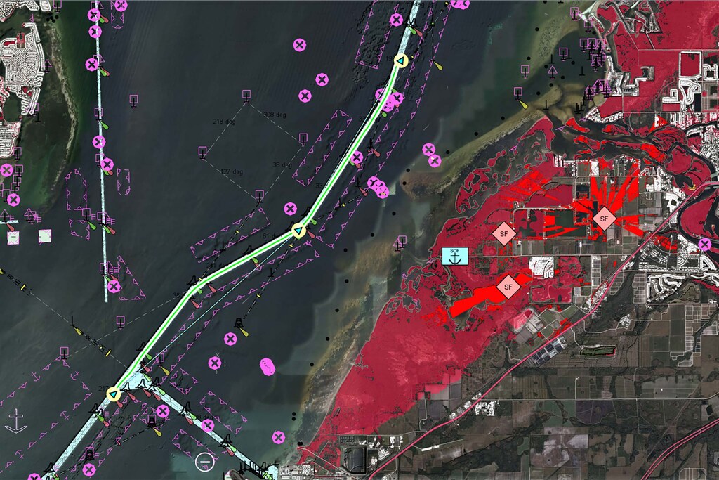 Enhancing Maritime CMS with Geospatial Technology. This example shows a military cross domain scenario.