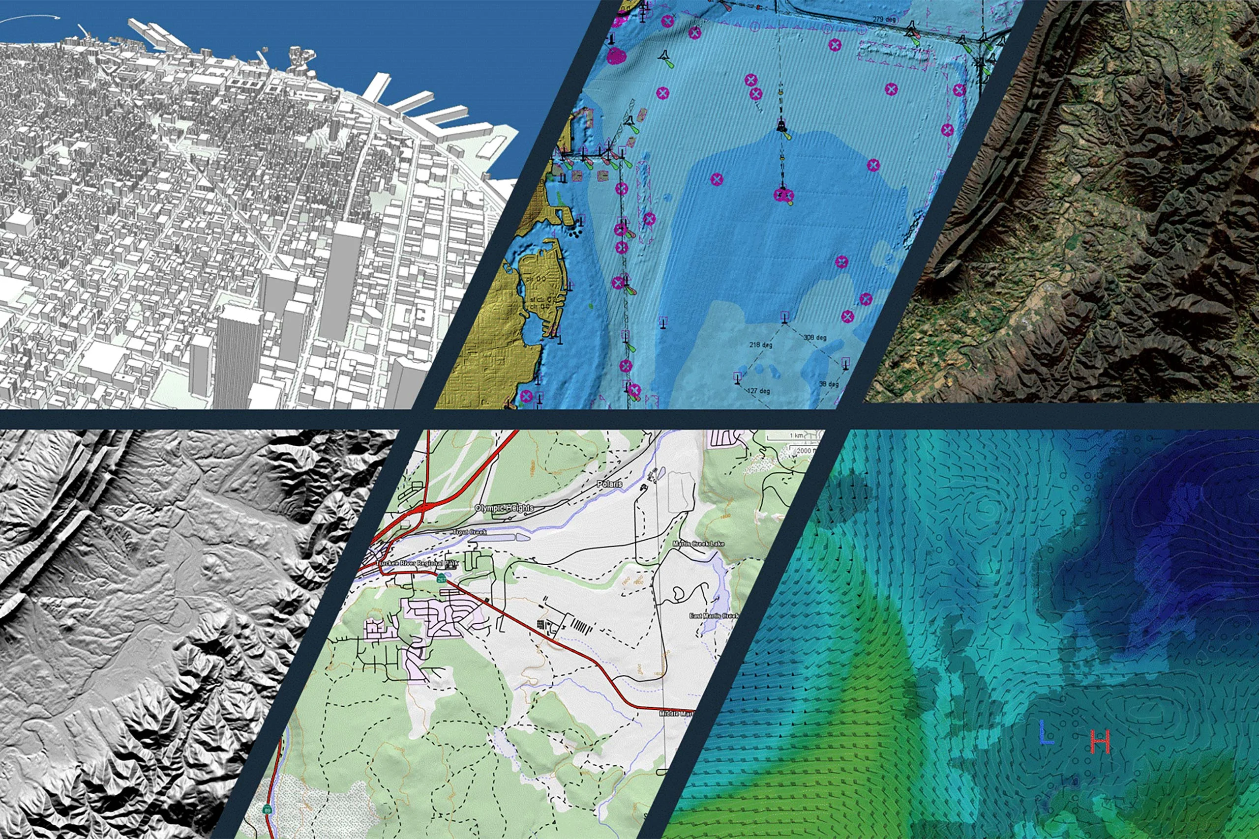 Carmenta technology has support for over 100 geospatial data formats