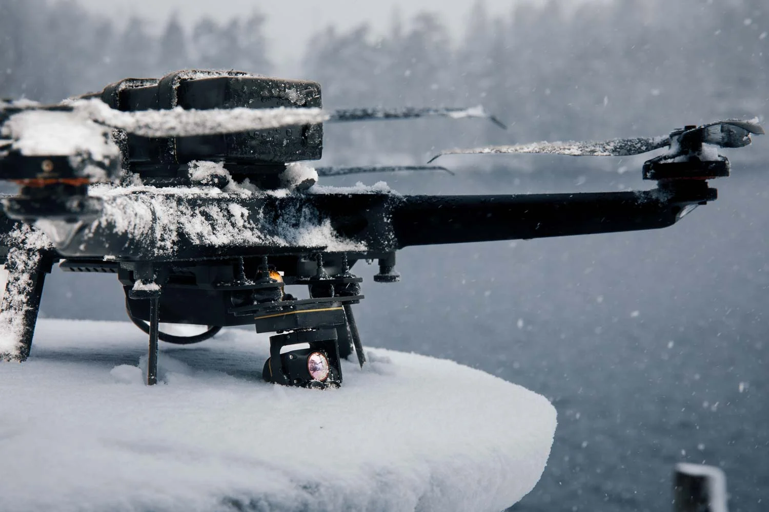 Carmenta UAS Mission kit part of a live drone demonstration by Airolit at International Drone Show in Odense.