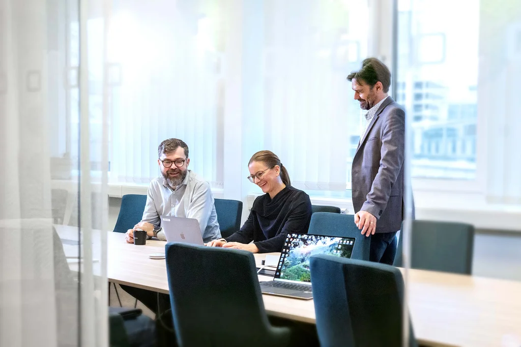 Working at Carmenta, image from the Carmenta office